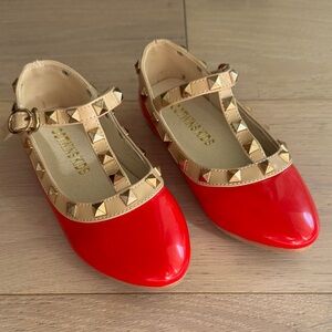 Rockstar Stud Red Patent Leather Toddler Shoes - NEW!